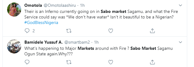 Sabo market in Ogun State on fire lindaikejisblog 1