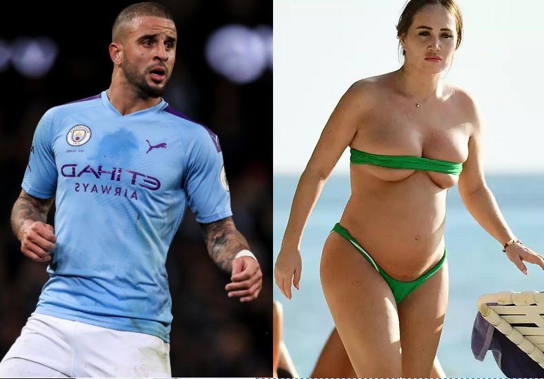 Pregnant IG model reveals England footballer Kyle Walker is the father of her unborn baby days after he was dumped by his partner of 10-years