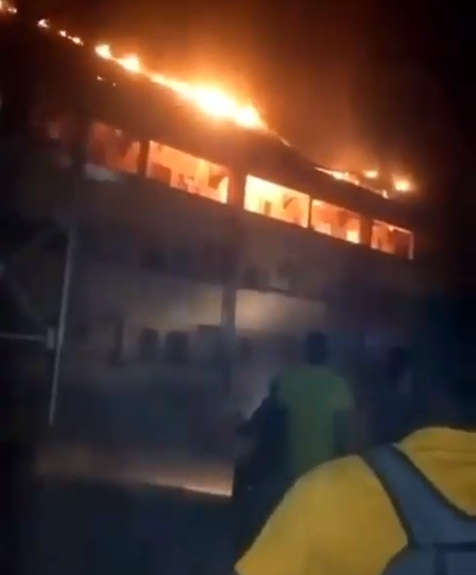 DELSU post graduate hostel on fire lindaikejisblog