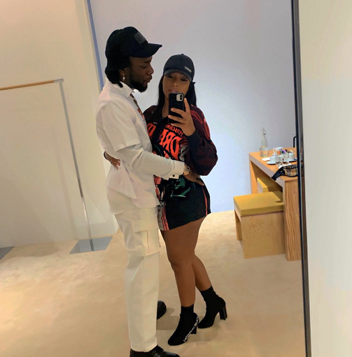 Burna Boy and his girlfriend Stefflon Don pack on the PDA in new photo