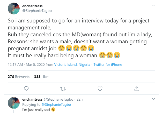 Female Engineer rejected by female Managing Director who doesn't want someone getting pregnant in middle of a project lindaikejisblog 1