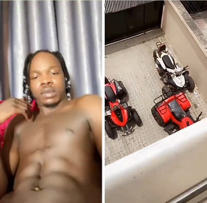 Naira Marley asks as he teases fans with his abs and quad bikes