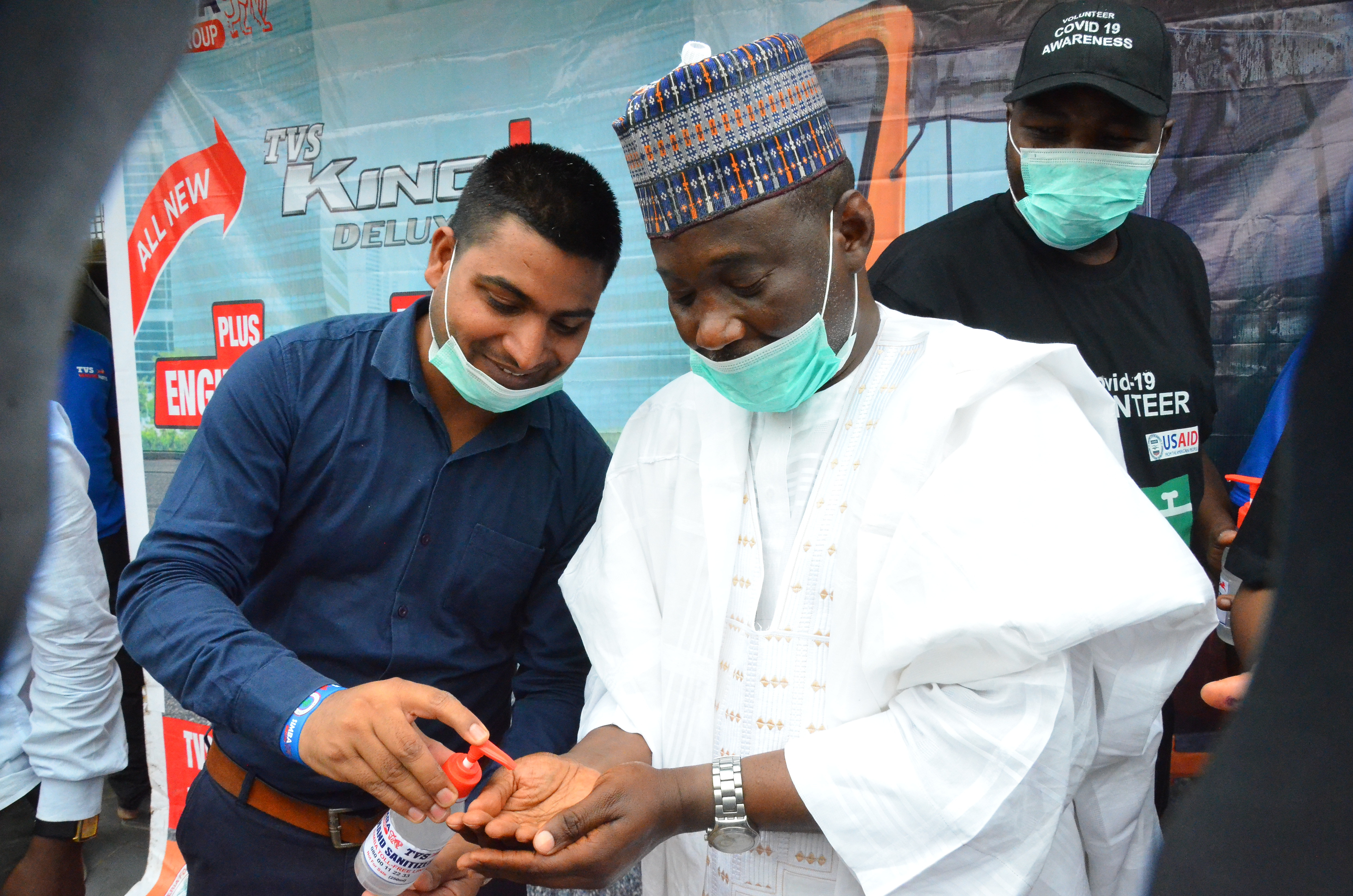 Simba TVS distributes safety and hygiene packs to Keke riders lindaikejisblog2