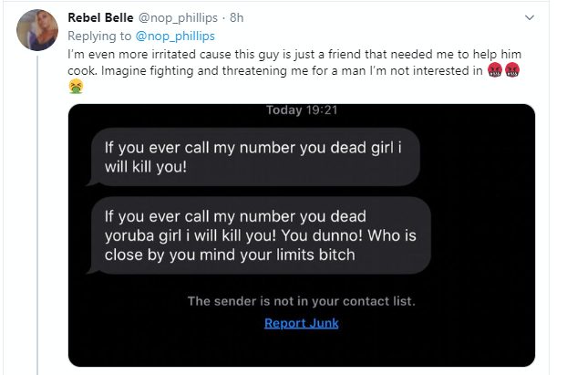 Nigerian lady calls out her friend's ex-girlfriend who allegedly threatened her with acid lindaikejisblog 2