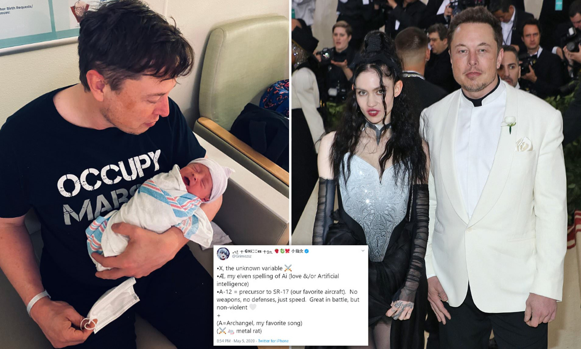 Singer, Grimes confirms she and Elon Musk have named their newborn baby X A-12; reveals its meaning