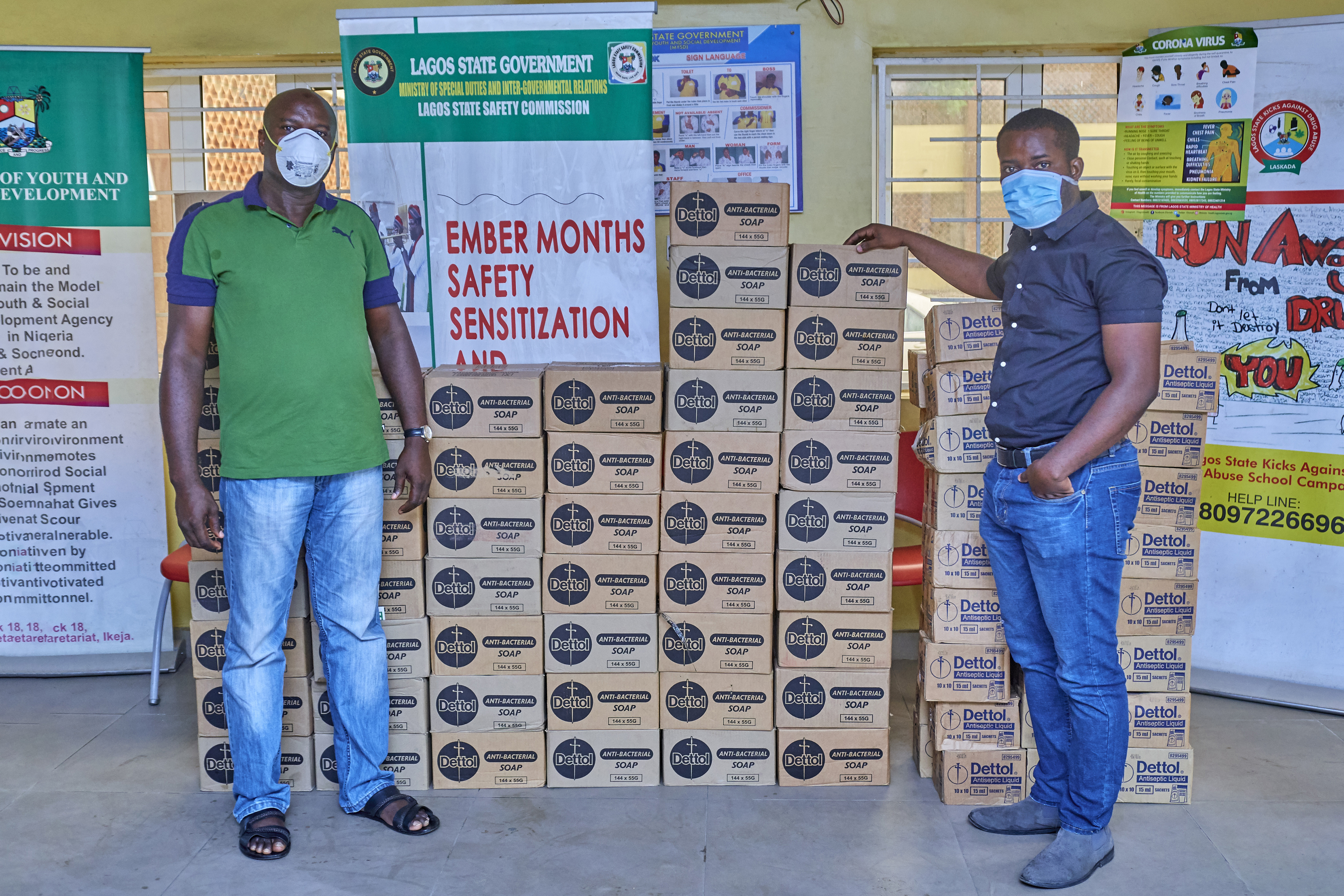 Dettol Donates Hygiene Products to Support Lagos State's COVID-19 Fight