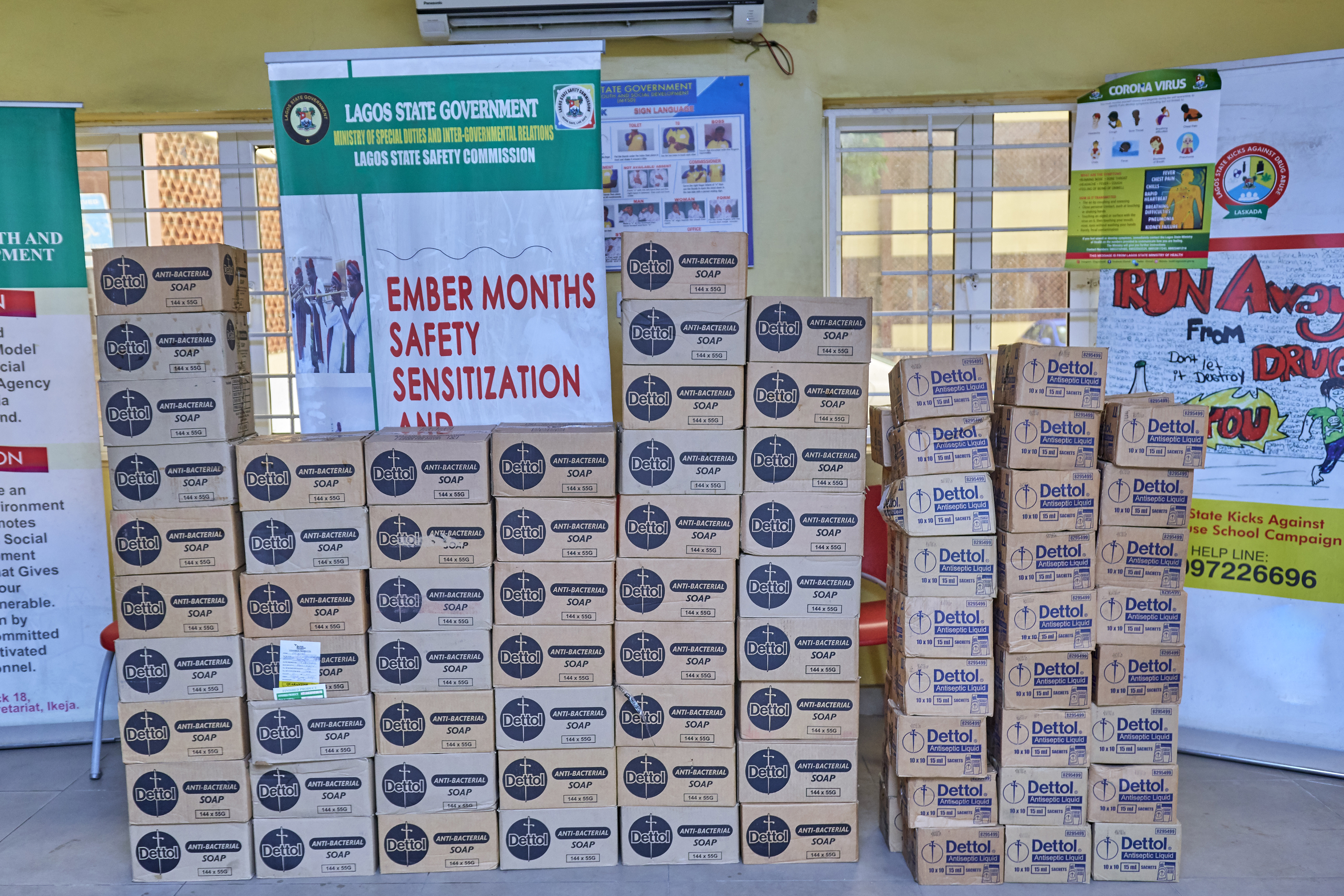 Dettol Donates Hygiene Products to Support Lagos State's COVID-19 Fight