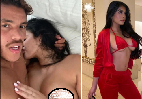 Footballer Dos Santos posts naked picture of himself in bed with popular Instagram model in the middle of an apparent romp (18+Photo)