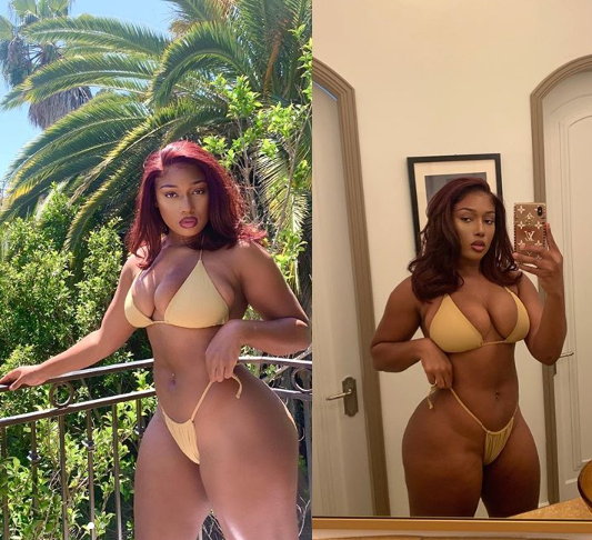 Rapper, Megan Thee Stallion puts her banging body on display in new bikini photos