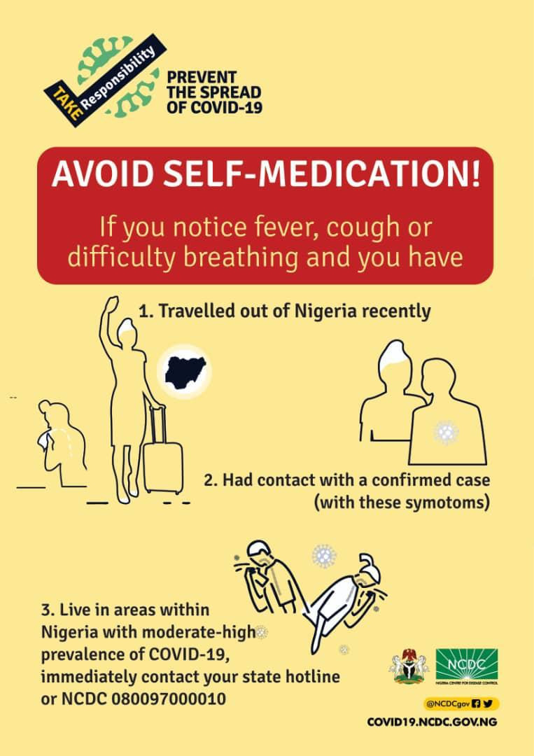 Coronavirus drugs are given to patients based on their individual conditions - NCDC warns against self medication lindaikejisblog 