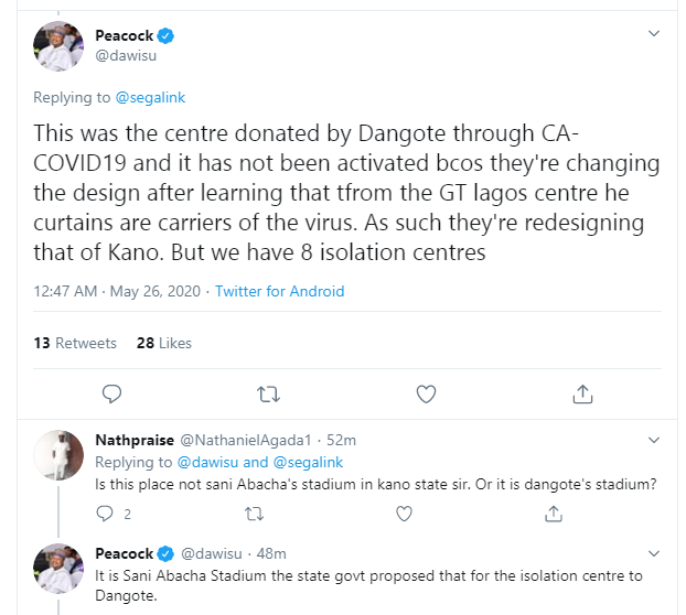 Where are the 800 Coronavirus patients, this Corona na lie lie o - Man says as he shares a video from empty isolation center in Kano lindaikejisblog 1