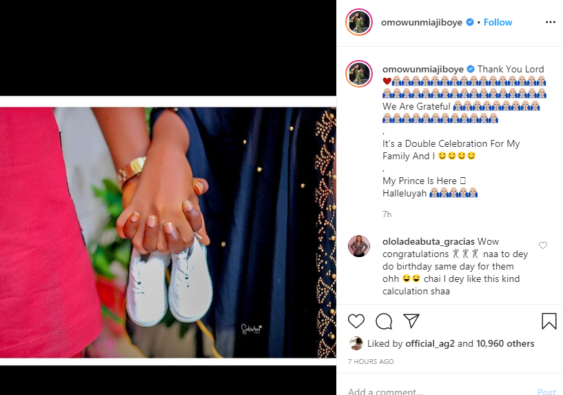 Actress Wunmi Ajiboye welcomes her second child with actor husband, Segun Ogungbe on their first child's birthday lindaikejisblog 1