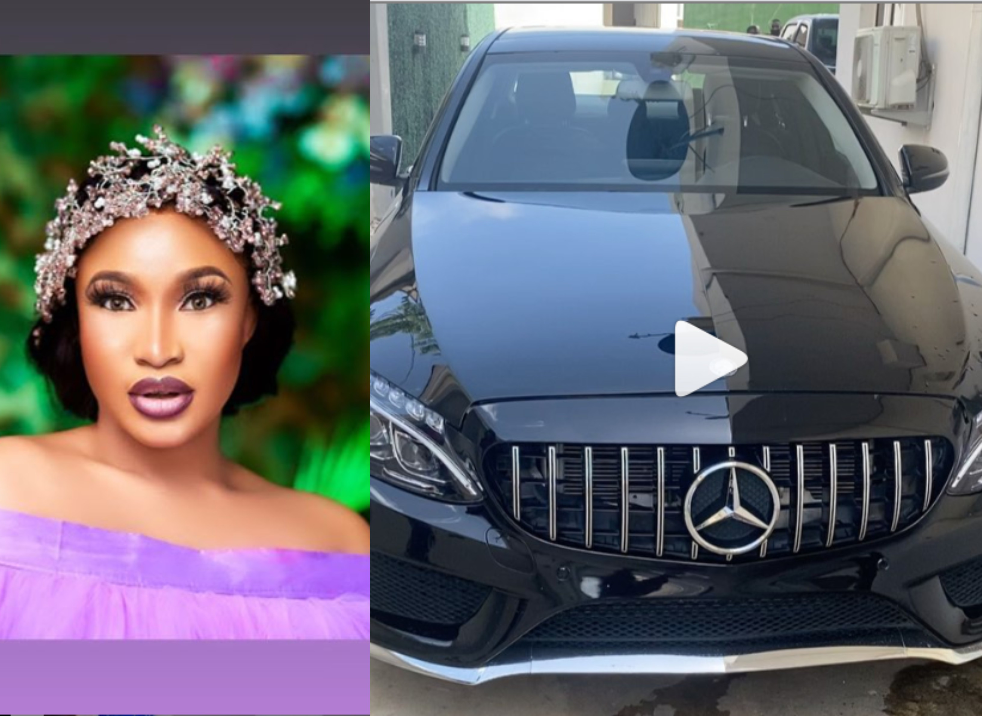 Tonto Dikeh gets a new car gift from a friend on her birthday lindaikejisblog