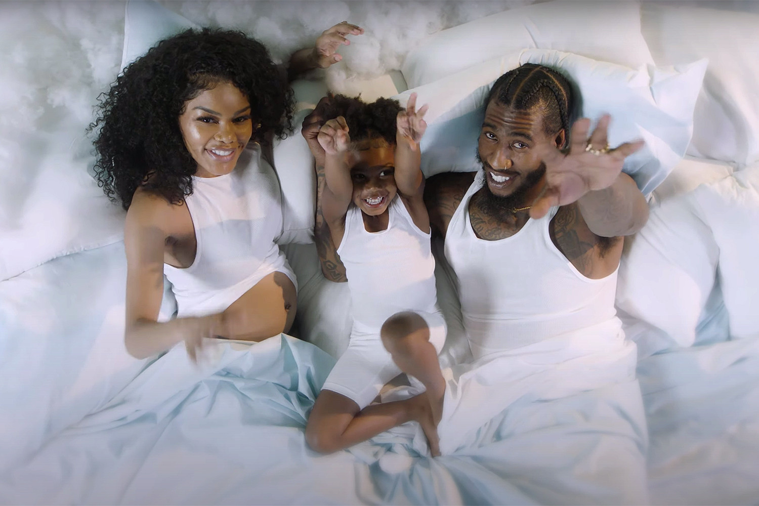 Teyana Taylor and husband Iman Shumpert confirm they are expecting their second child (Video)
