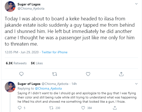 Nigerian lady recounts how she was almost kidnapped in Lagos lindaikejisblog 1