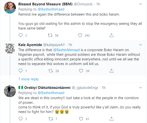 Nigerians react to Buhari's media aide, Bashir Ahmad's tweet in which he supported death penalty for blasphemy lindaikejisblog 4