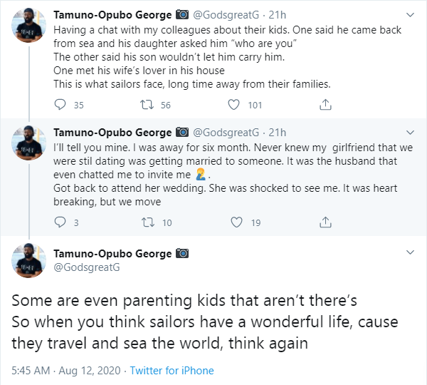 I was away for 6 months and never knew my girlfriend was getting married to someone else - Nigerian Sailor narrates some of their ordeals lindaikejisblog 1