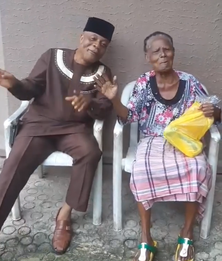 Heartwarming video of veteran singer, Bright Chimezie singing and dancing with his aged mum