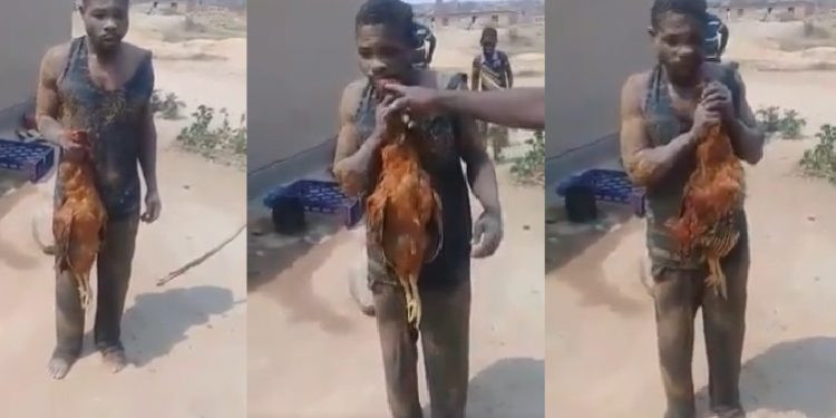 Chicken thief forced to eat raw chicken as punishment by angry mob lindaikejisblog