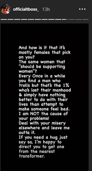 It is mostly females that launch troll attacks and it is hard being the bigger person - Tboss lindaikejisblog 1