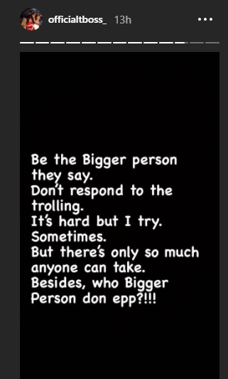 It is mostly females that launch troll attacks and it is hard being the bigger person - Tboss lindaikejisblog 2