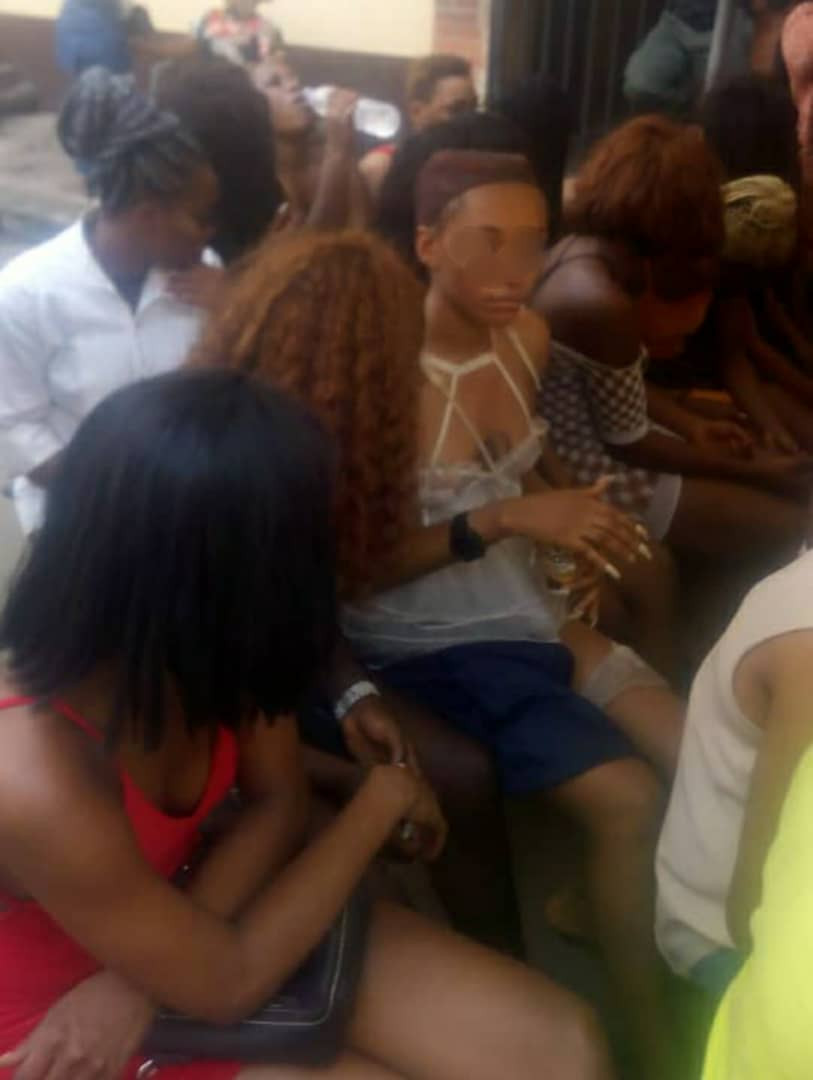 Lagos police command arrest 43 clubgoers and strippers for violating COVID19 protocols (photos)