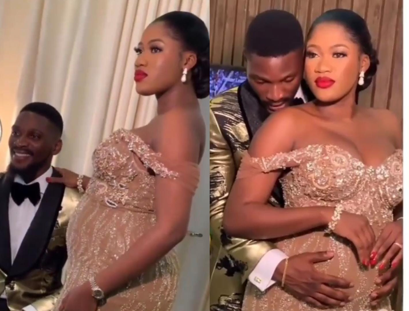 More photos and videos of Tobi Bakre and his woman, Anu Oladosu at their engagement ceremony