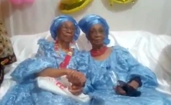 Two Nigerian women who have been friends for 80 years celebrate as one of them turns 90 (video)