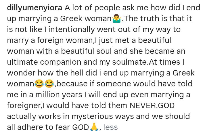 I wanted to marry only a Nigerian man - Dilly Umenyiora