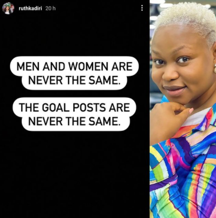 Gender equality: Men and women are never the same - Ruth Kadiri