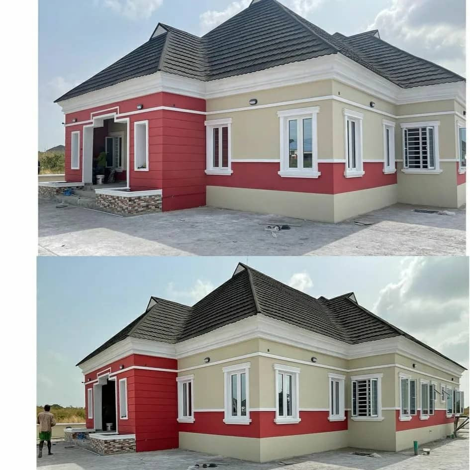 Actress Nkechi Blessing Sunday shows off the house she built this year