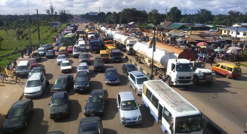 UNIBEN students block road as they stage protest against ASUU strike