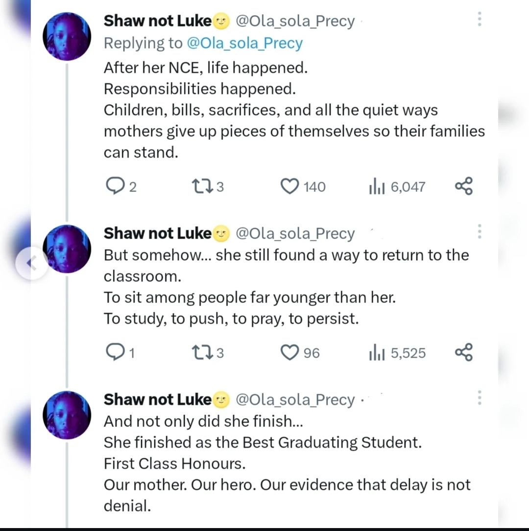 Daughter celebrates mum who graduated with first class honours 25 years after NCE