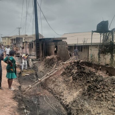 Properties destroyed as tanker explodes in Ogun (photos/video)