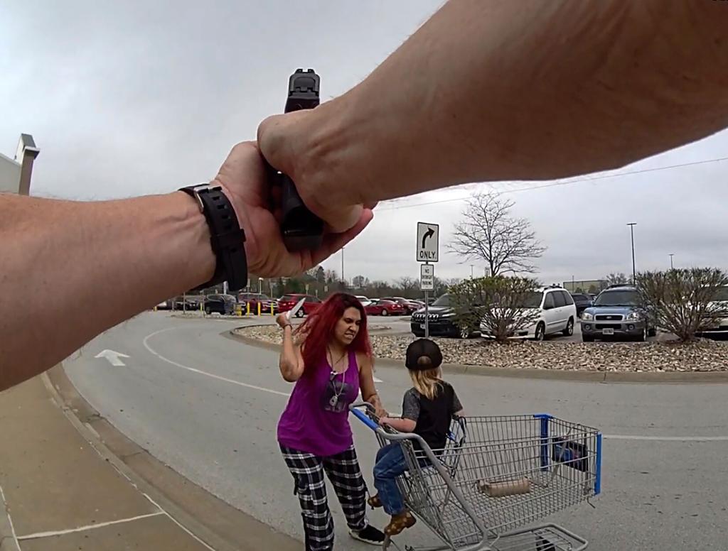 Police f@tally shoots woman seen cutting toddler with knife after she kidnapped him