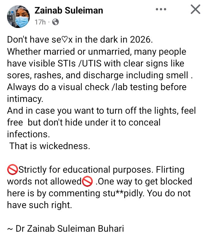 Many individuals carry STIs with visible symptoms - Nigerian doctor advises people to be cautious