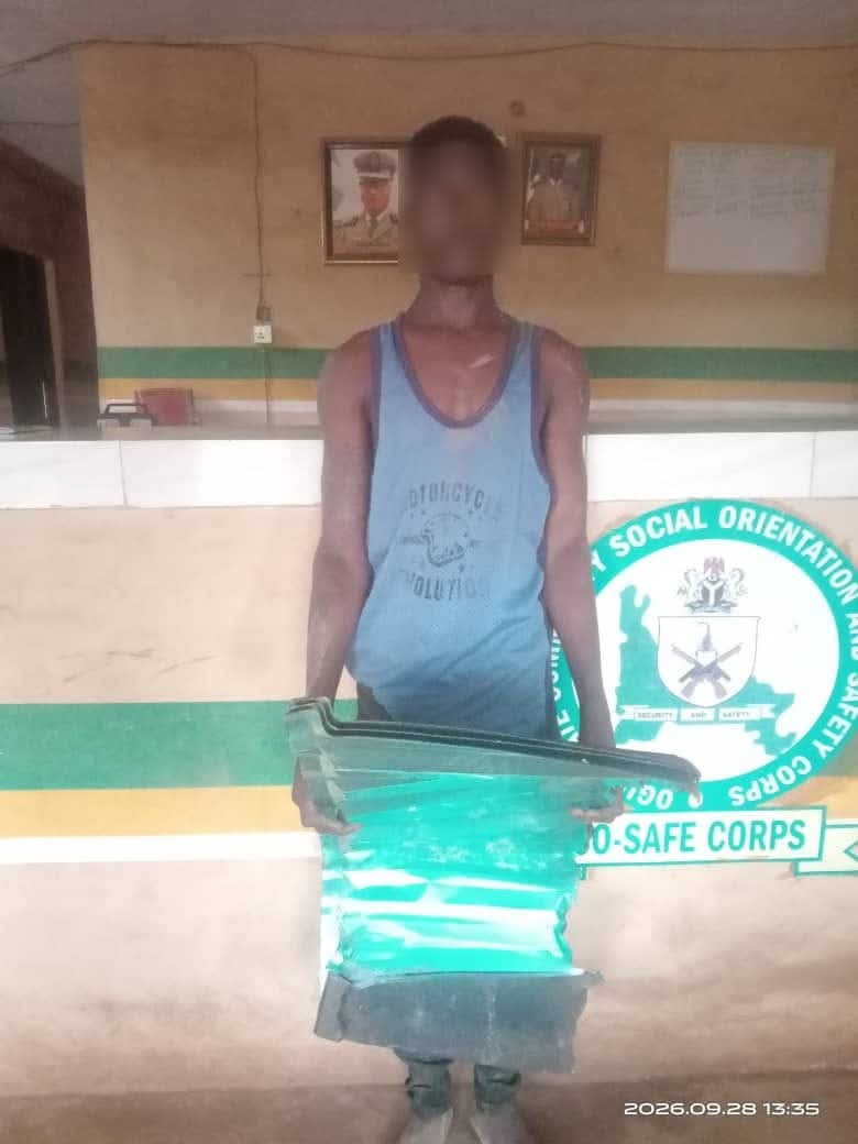 Alleged church burglar arrested in Ogun
