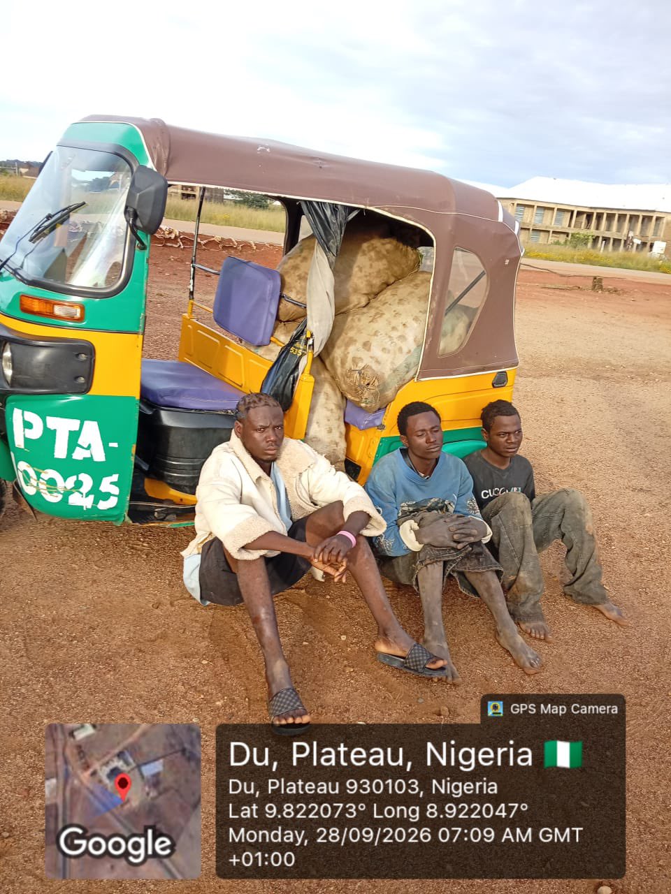 Three suspects arrested for potato theft in Plateau
