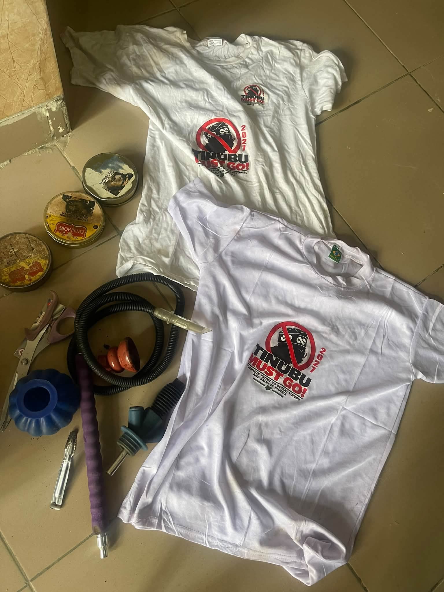 “Tinubu Must Go” T-shirts: Suspects arrested for alleged thuggery, drug possession - Borno police