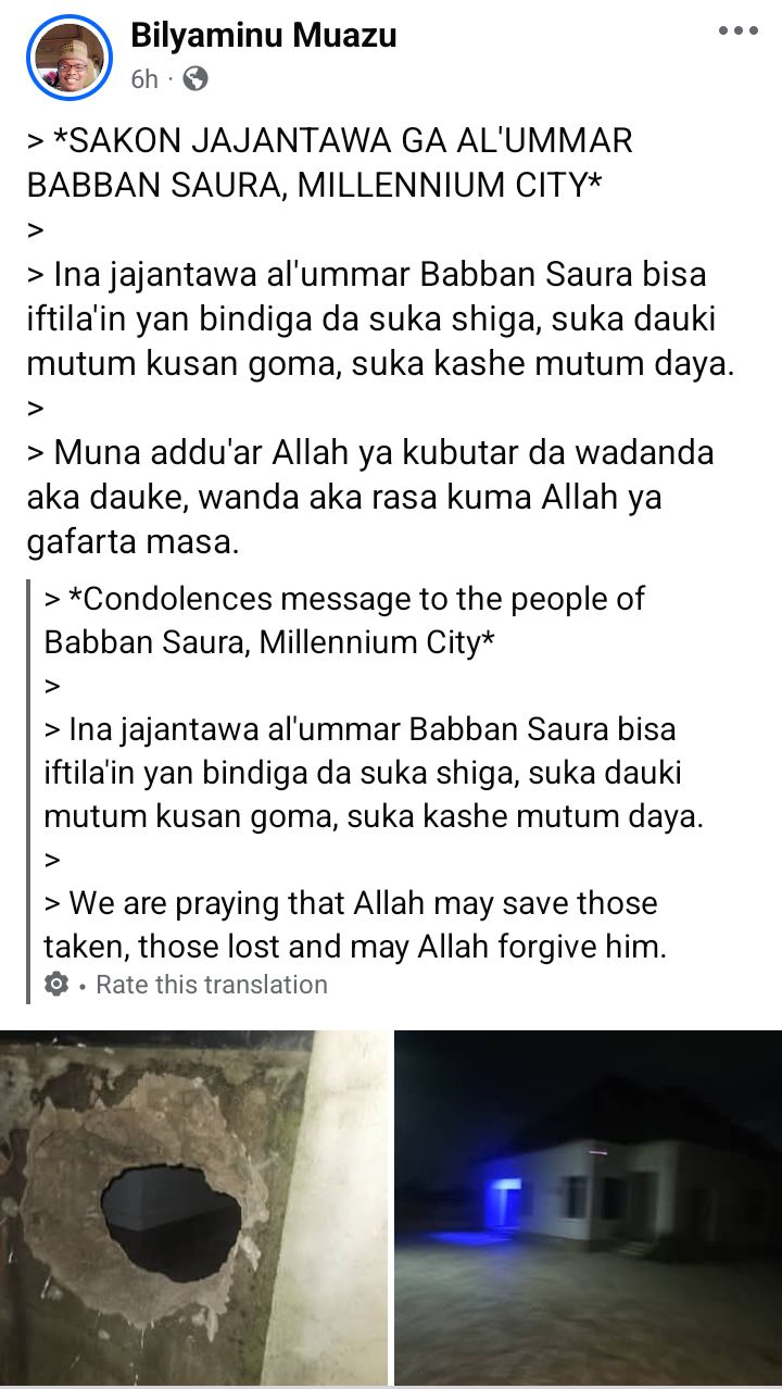 Bandits k!ll man, abduct his wife, children and six others in Kaduna community