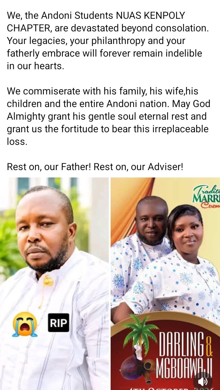 Nigerian man d!es days to his wedding