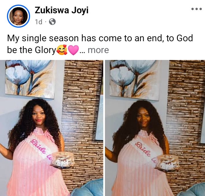 "Jesus has done this. The wait was all worth it," 37-year-old South African virgin writes as she weds