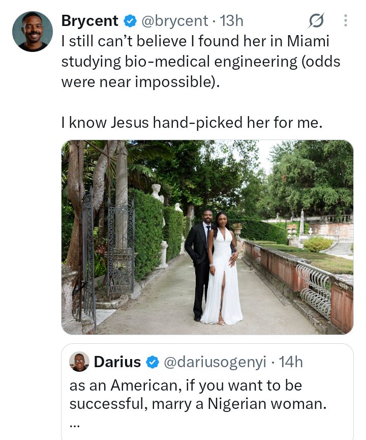 American investor and creator credits his Nigerian wife for his success