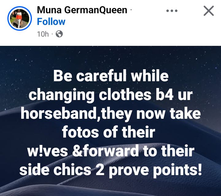 Men now take unclad photos of their wives and send to their side chicks to prove points - Nigerian lady claim