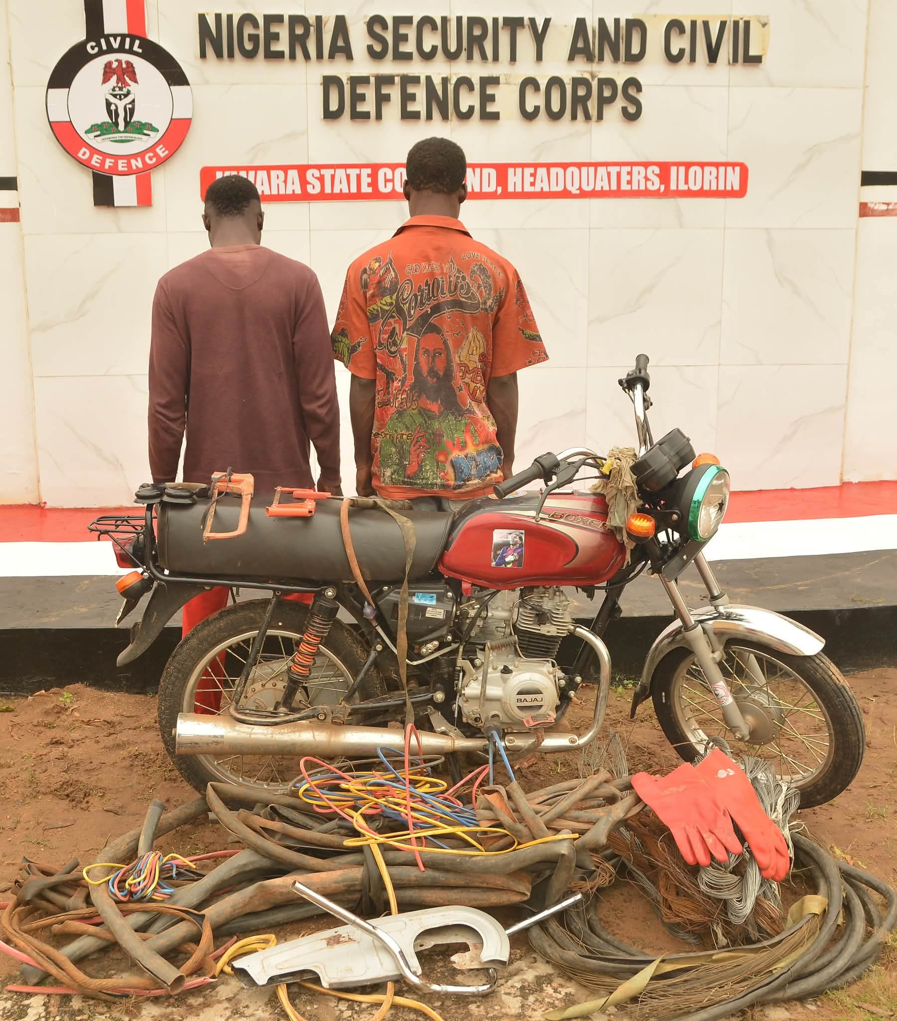Kwara NSCDC nabs two suspected transformer cable vandals