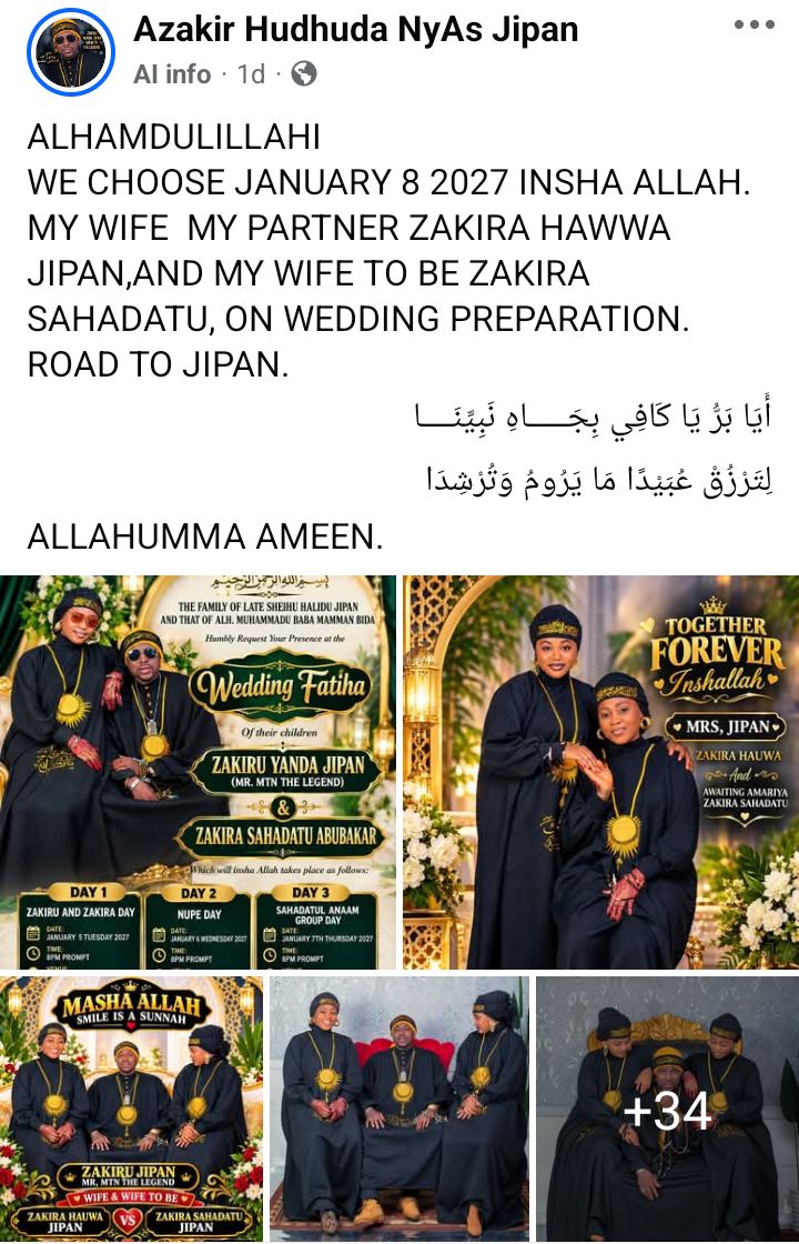 Controller of the house, I remain loyal - Nigerian man hails his first wife as he prepares to marry second wife