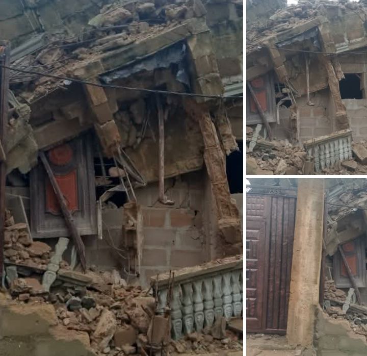Mother and 14-year-old daughter d!e as three-storey building collapses in Anambra