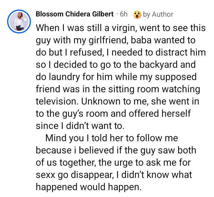 My friend offered herself to a man I was seeing after I refused to sleep with him - Nigerian lady narrates