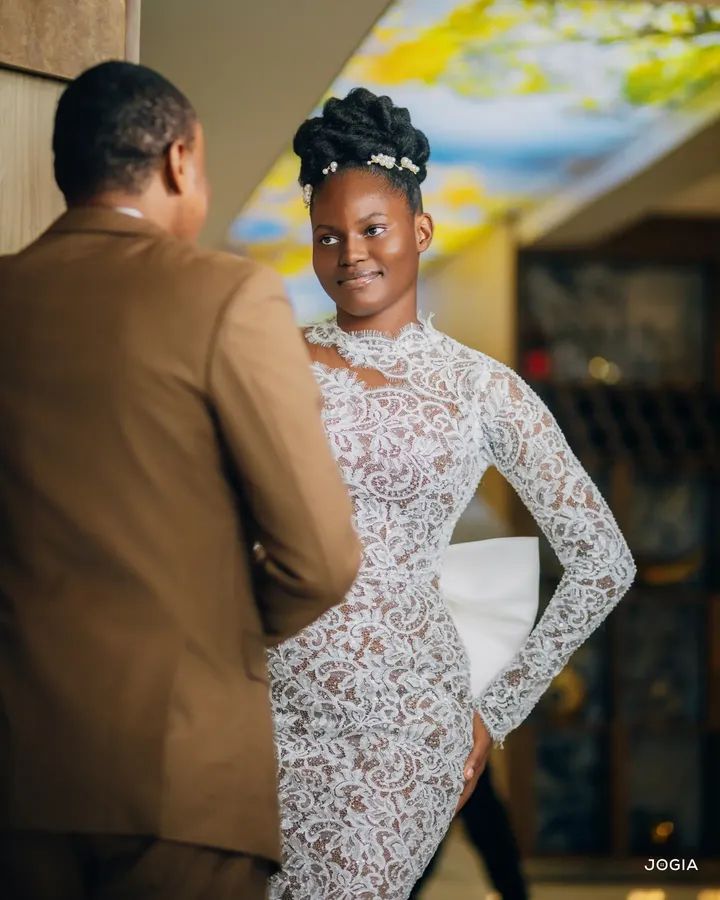 Deeper Life Church bride defends her "modest" wedding dress