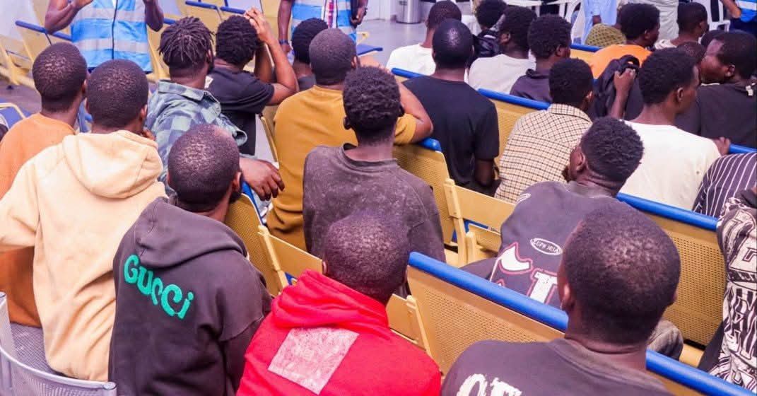 NAPTIP receives 105 Nigerians rescued from cybercrime syndicates in Ghana